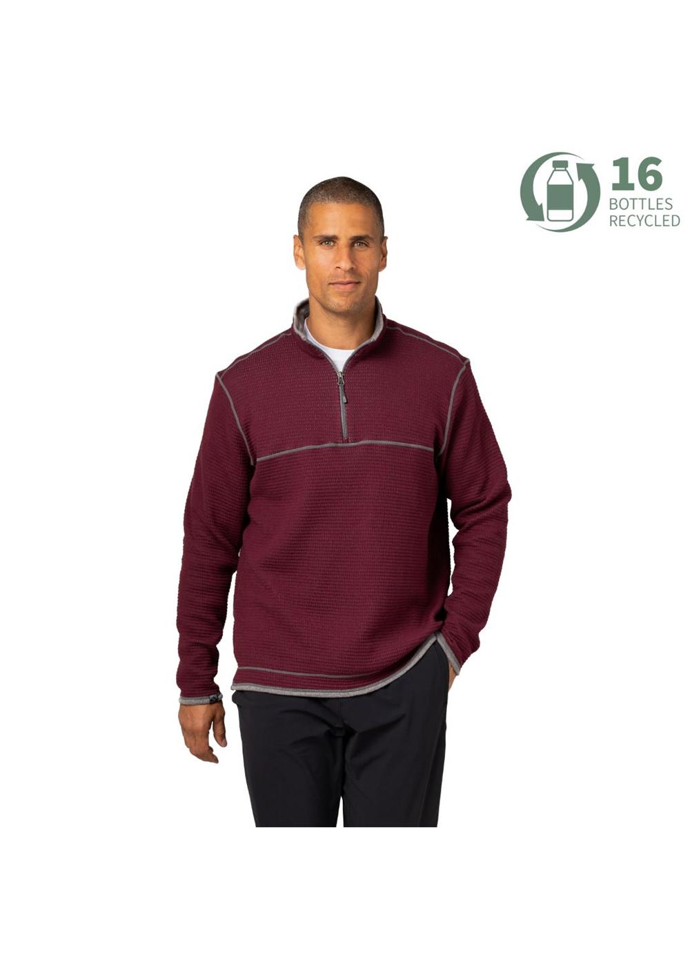 Storm Creek Men's Maverick Waffle Knit Quarter Zip 3