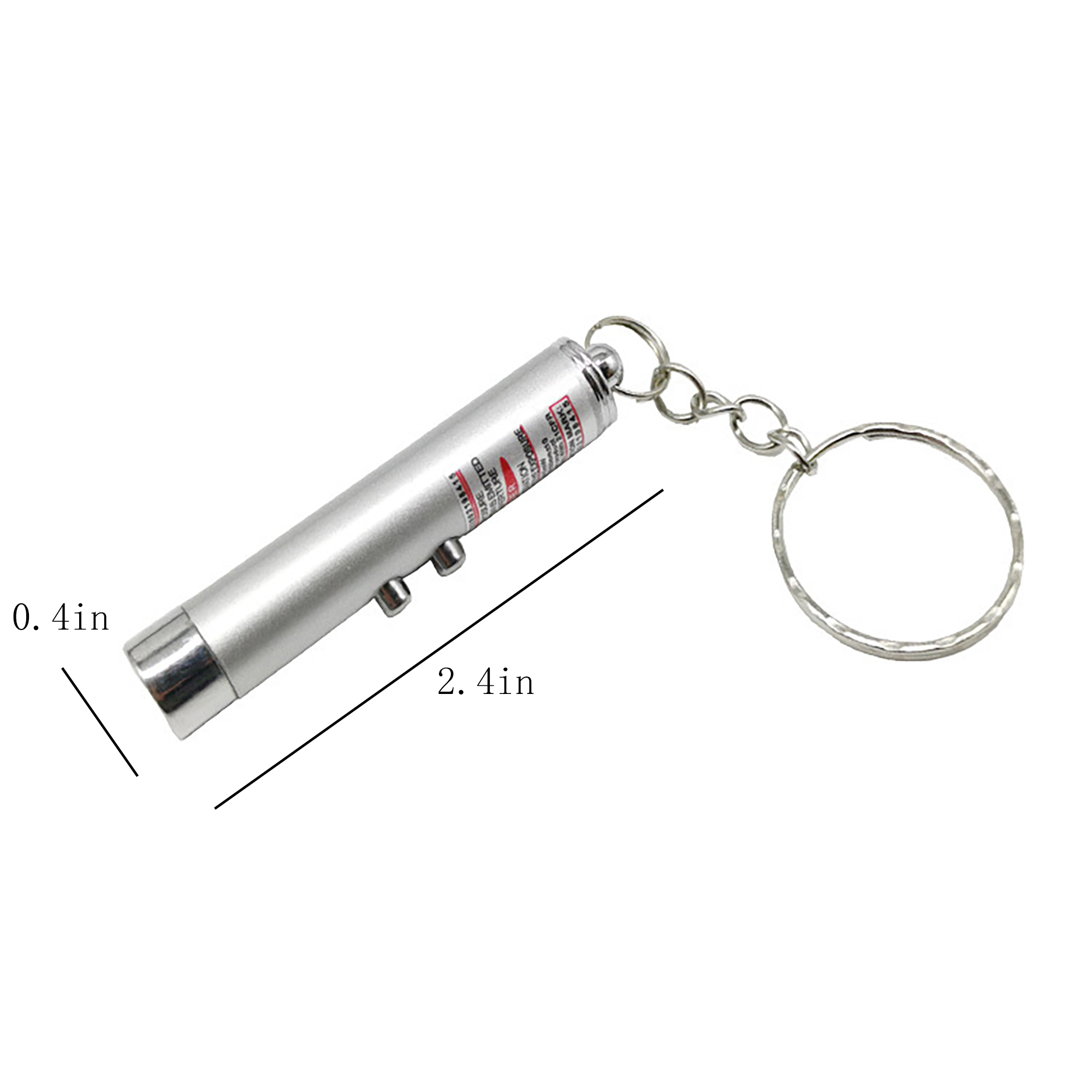Laser Flashlight & Pointer Keychain 2