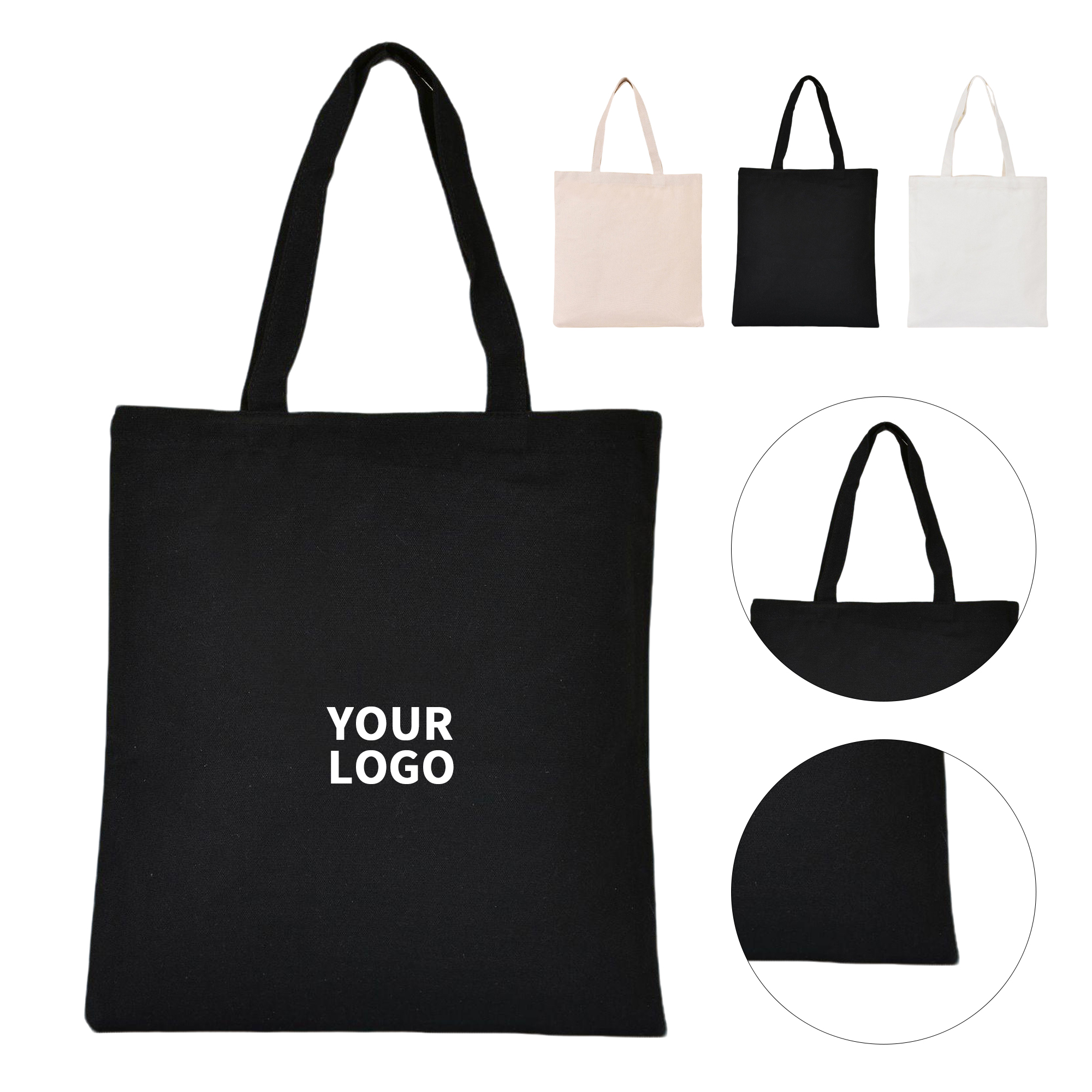 One Hundred Percent Cotton Tote Shopping Bag, custom tote bag with logo imprint 2