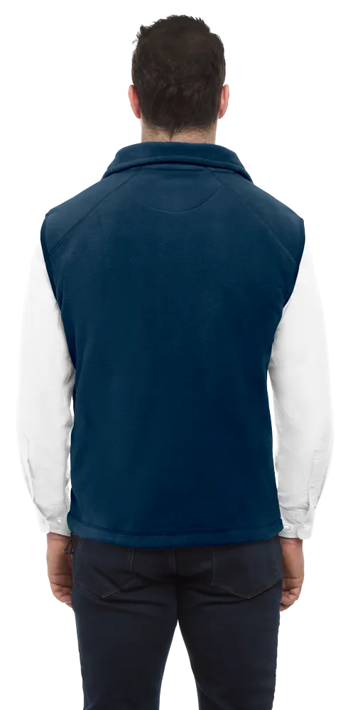 Adult Micro Fleece Zip Front Vest 50