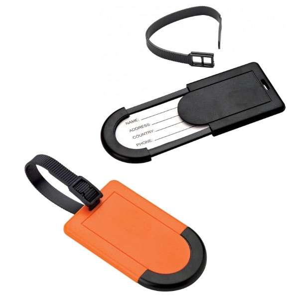 Plastic Slide Card Luggage Tag 2