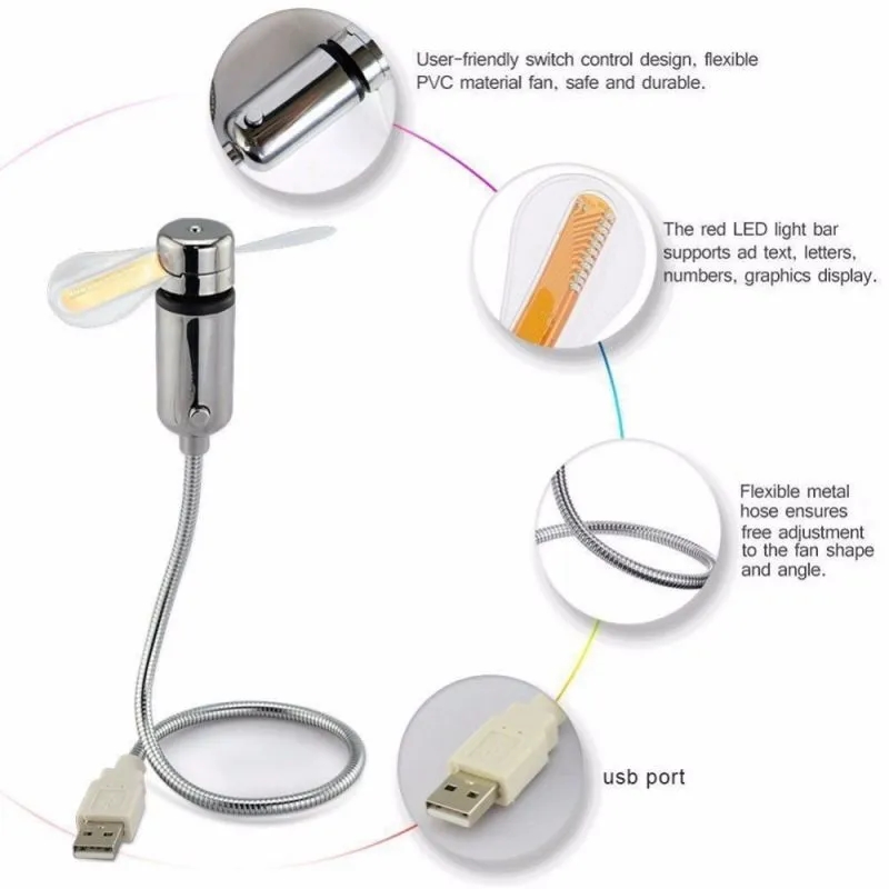 LED Programmable Message Fan 3