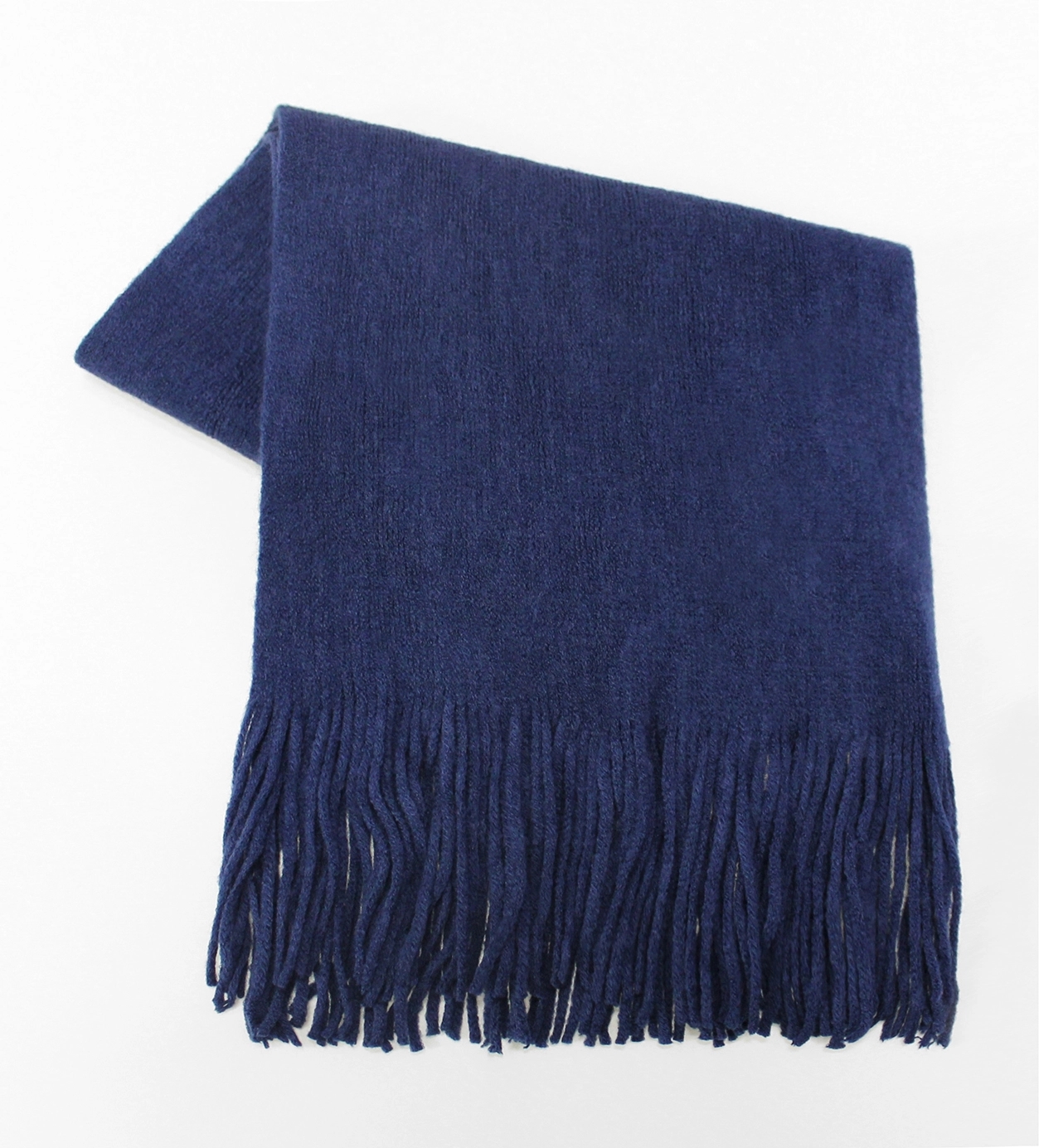 Boucle fringed scarf