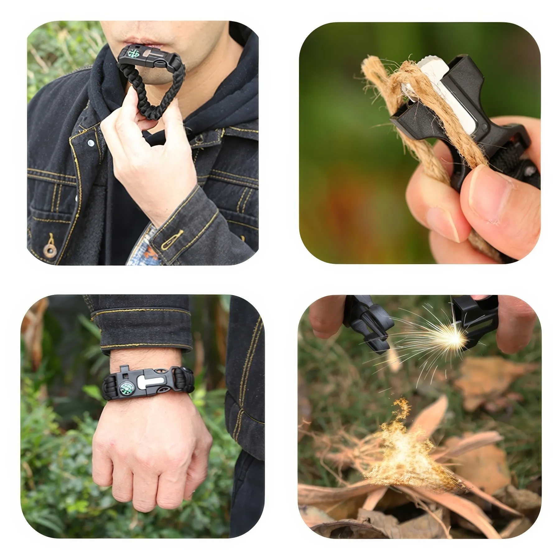 Outdoor Emergency Survival Bracelet 2