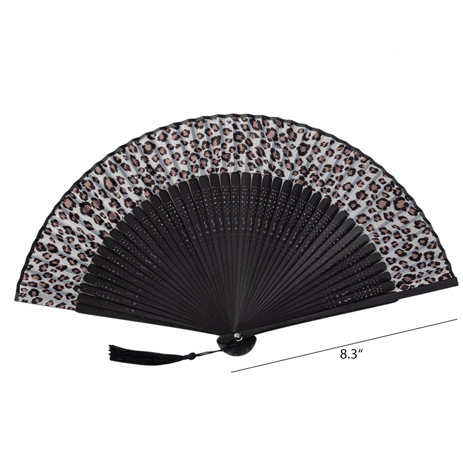 Womens Vintage Folding Hand Fan w/ Tassel 6