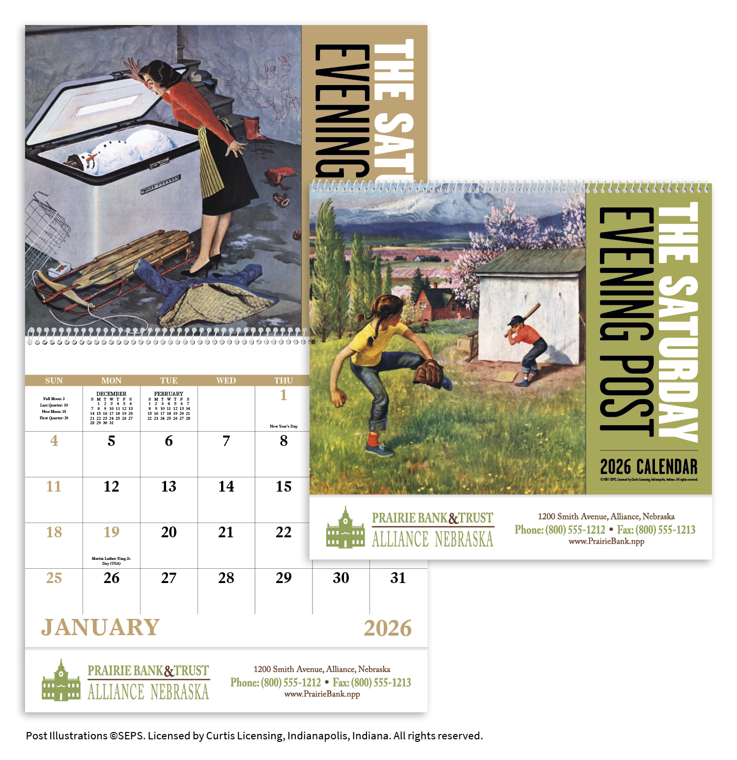Good Value™ The Saturday Evening Post - Spiral Calendar 60