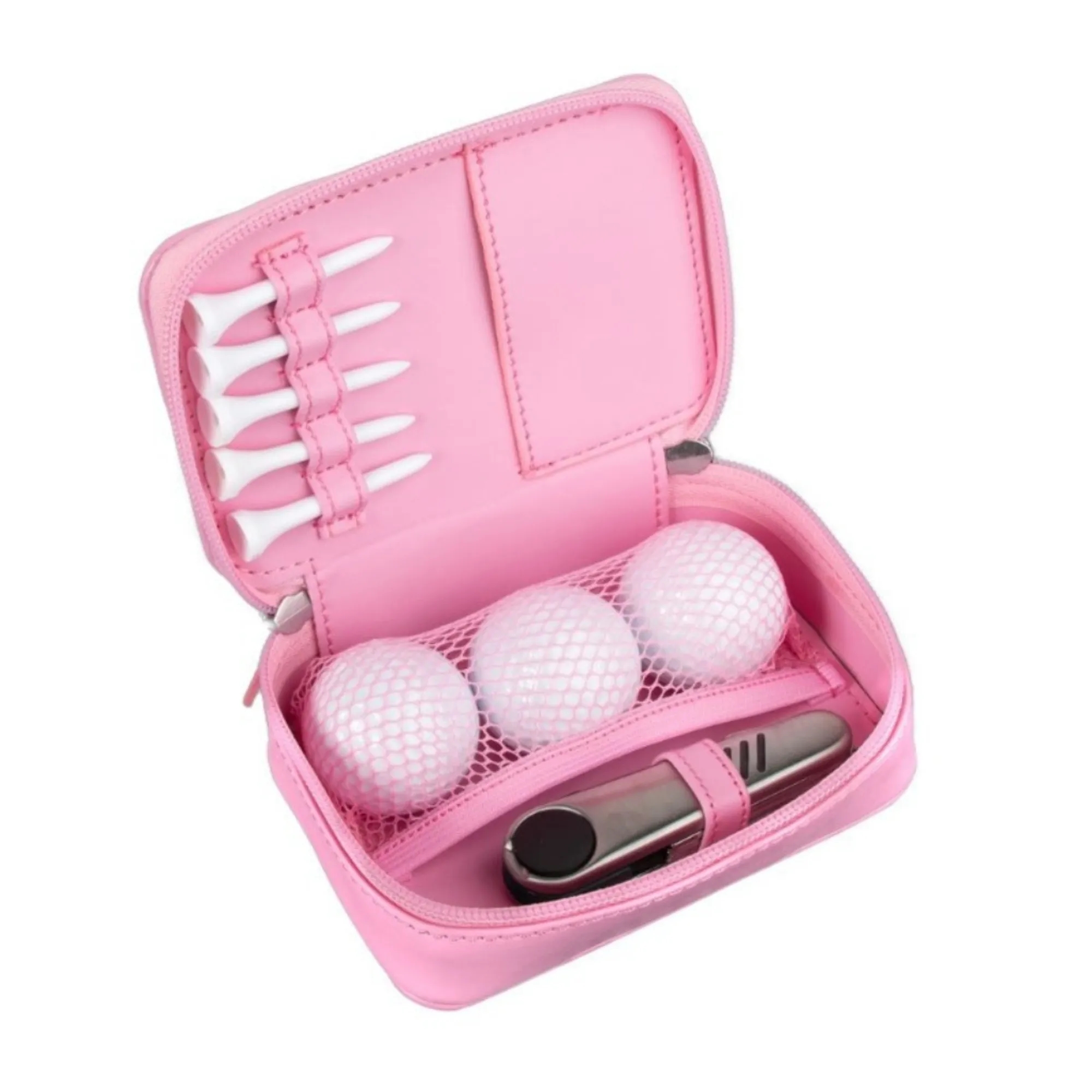 Genuine Leather Golf Ball Accessory Storage Pouch 1