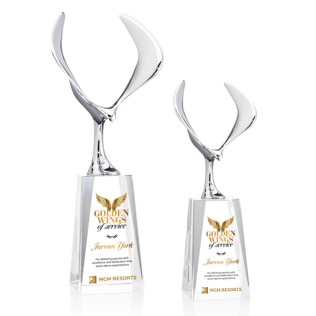 Maverick Eagle VividPrint™ Award on Cairns Base - Clear 4