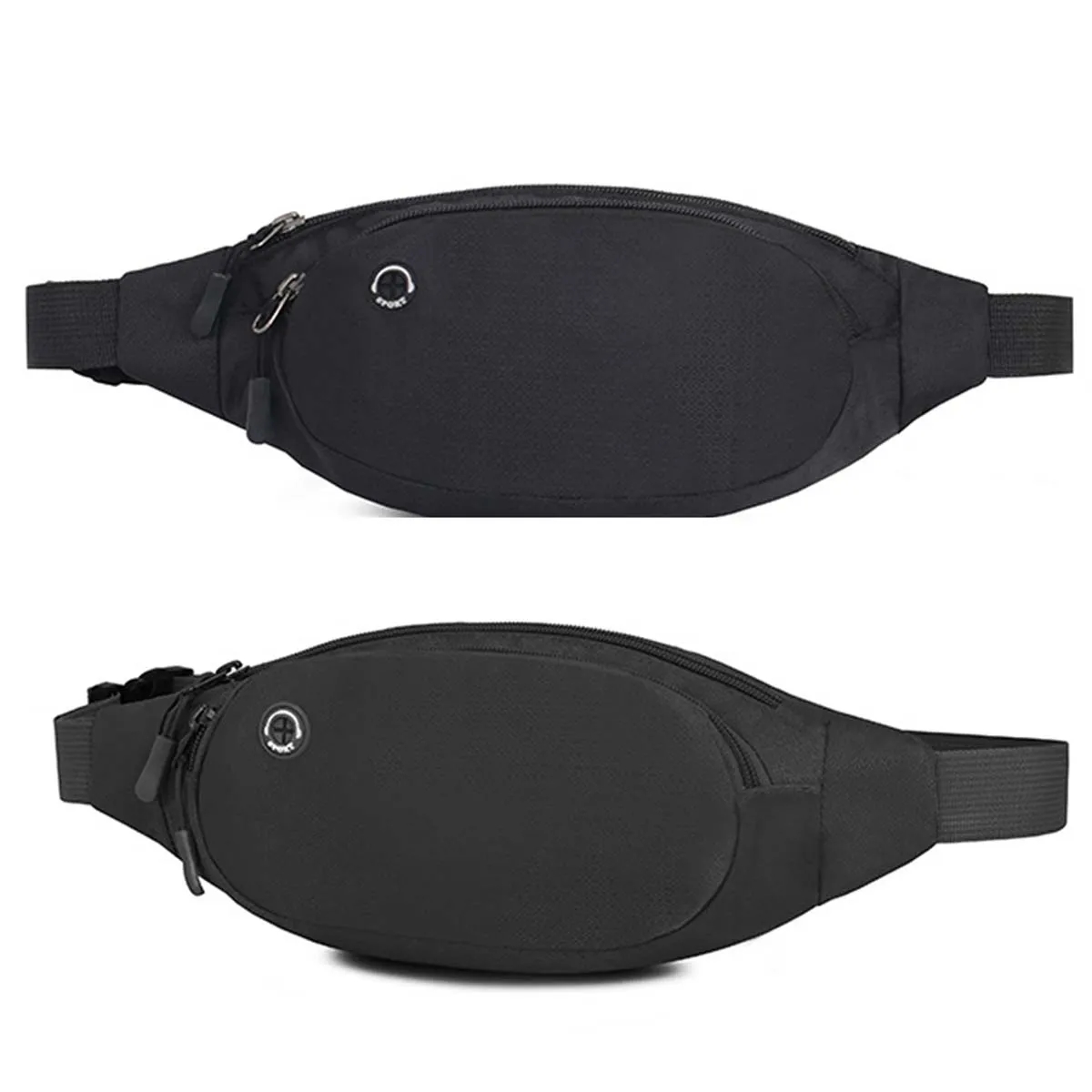 Large Crossbody Fanny Pack with 3-Zipper Pockets 1
