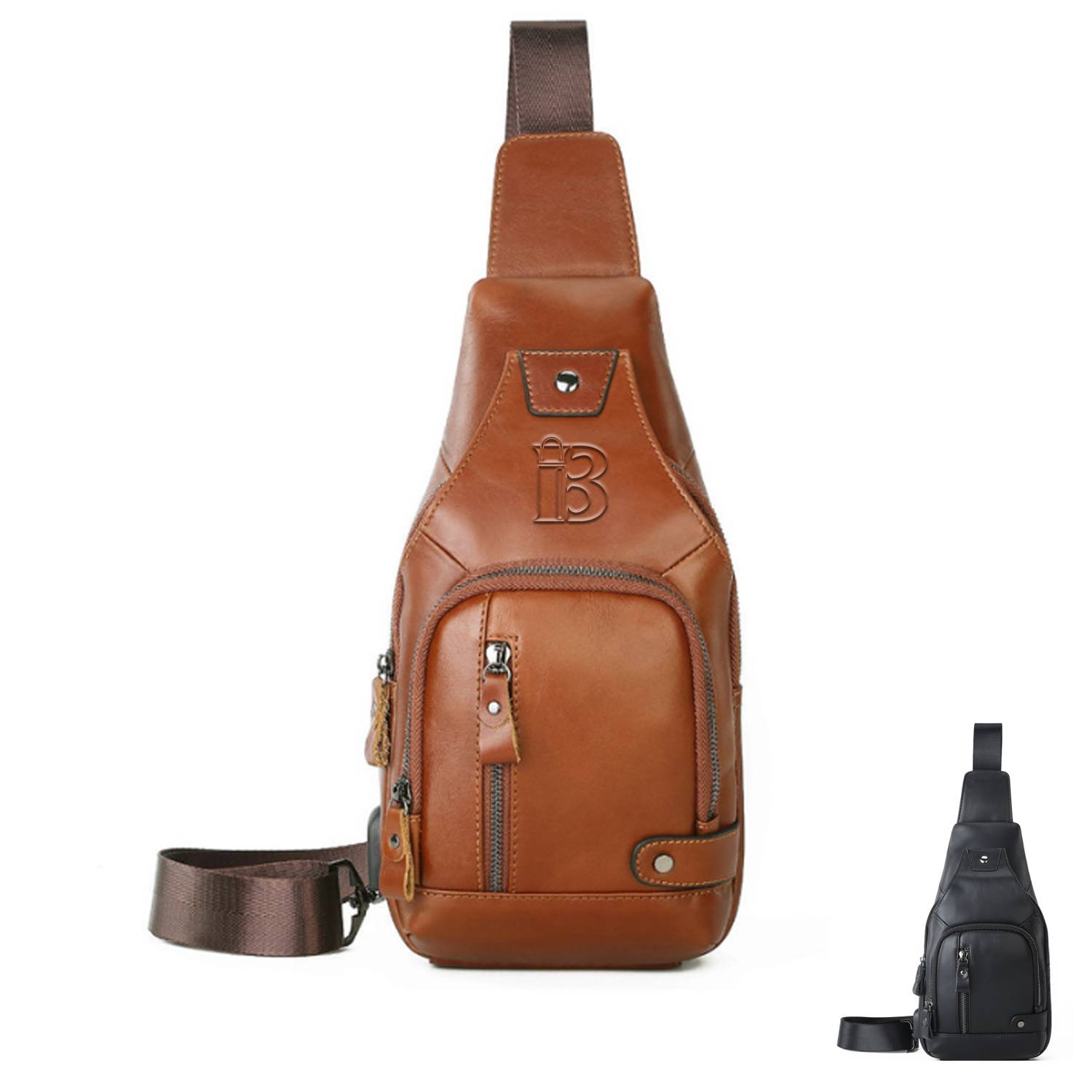 Outings Fashion-Forward Men's Genuine Leather Bag
