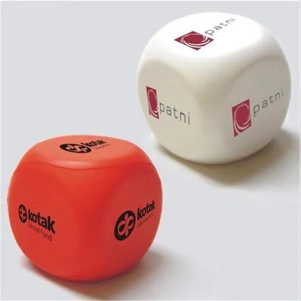 PU Dice Shape Stress Reliever Balls 8