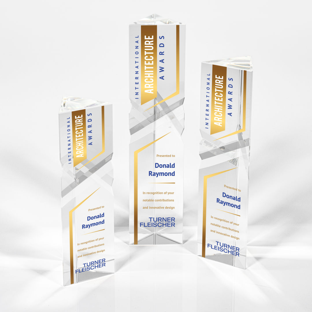 Oakham VividPrint™ Award on Marvel Base - Blue