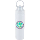 Elvin 28oz Recycled Stainless Flip Straw Bottle, custom water bottle with logo imprint 56