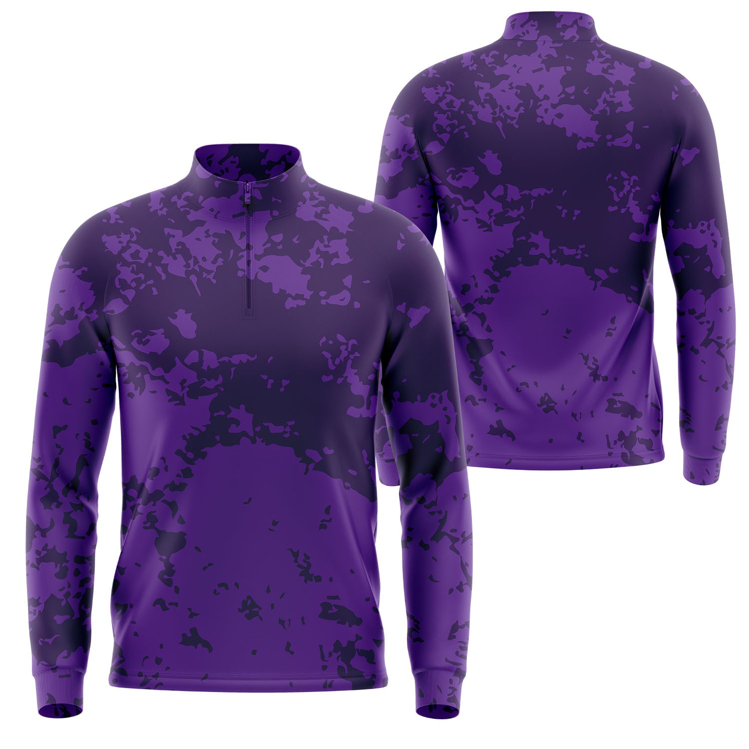 Unisex 180 GSM Jersey Knit Cotton Feel Sublimation Quarter Zipper Sweatshirt 2