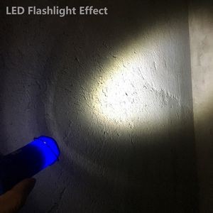 Versatile 2 In 1 LED Flashlight With Keychain Front And Side Light Modes 3