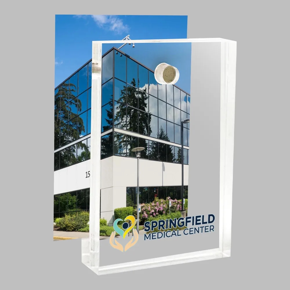 Custom UV color Acrylic Block Frames 1