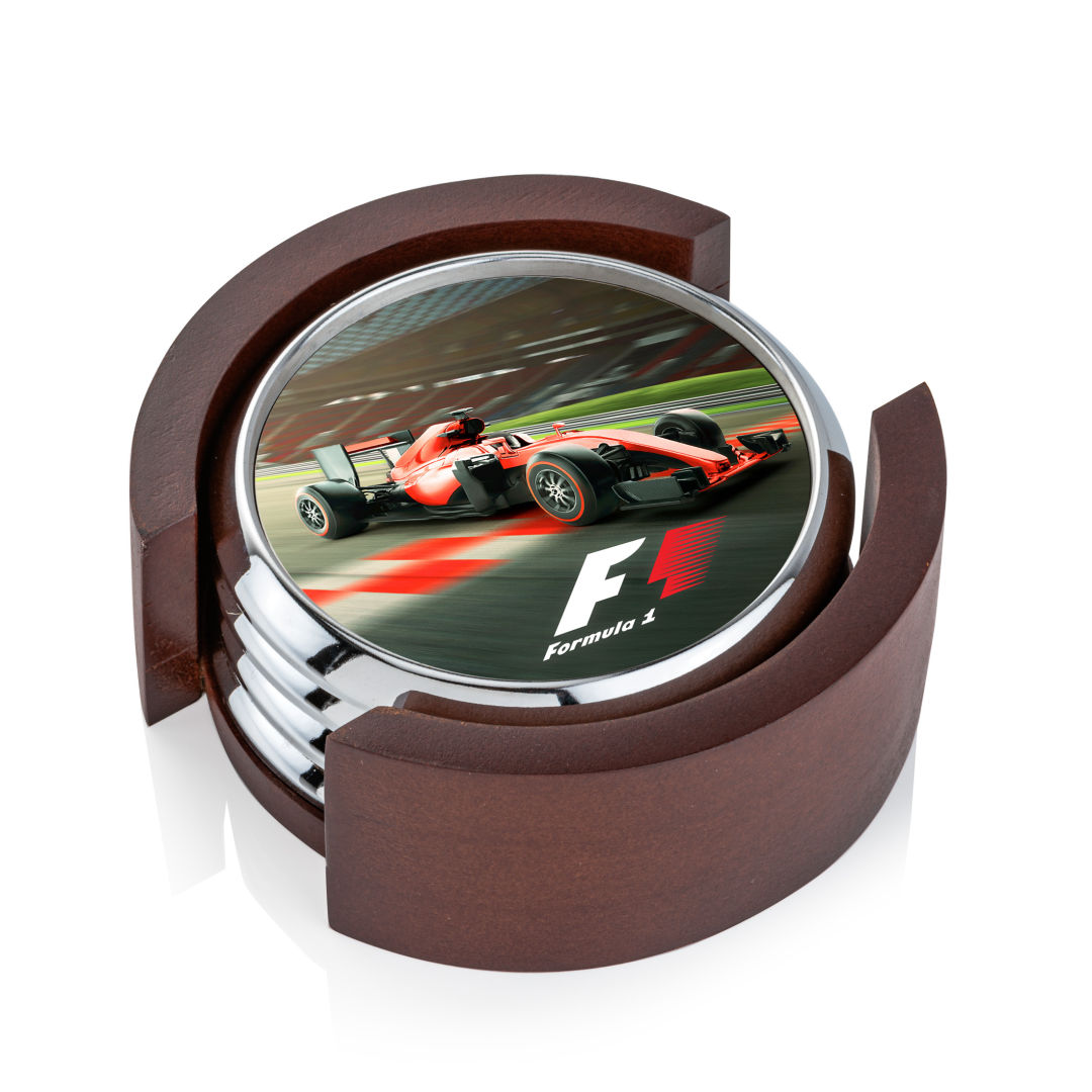 Danville VividPrint™ Coaster on Colfax Base - Set of 4 2