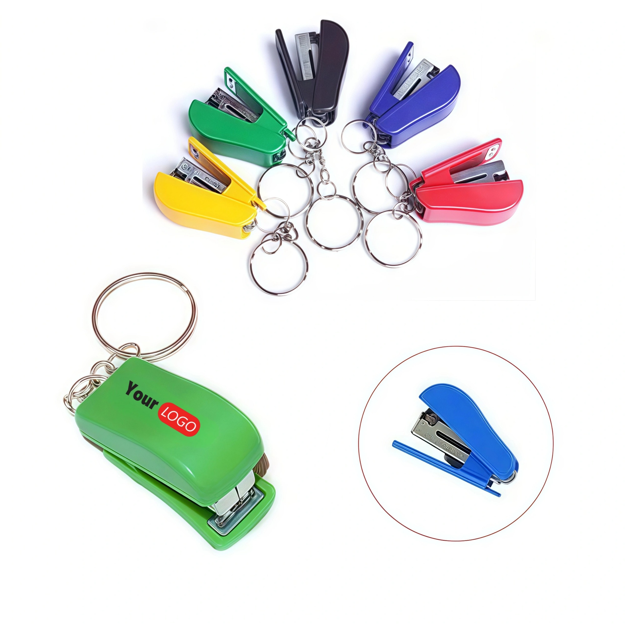 Mini Stapler with Keychain 2