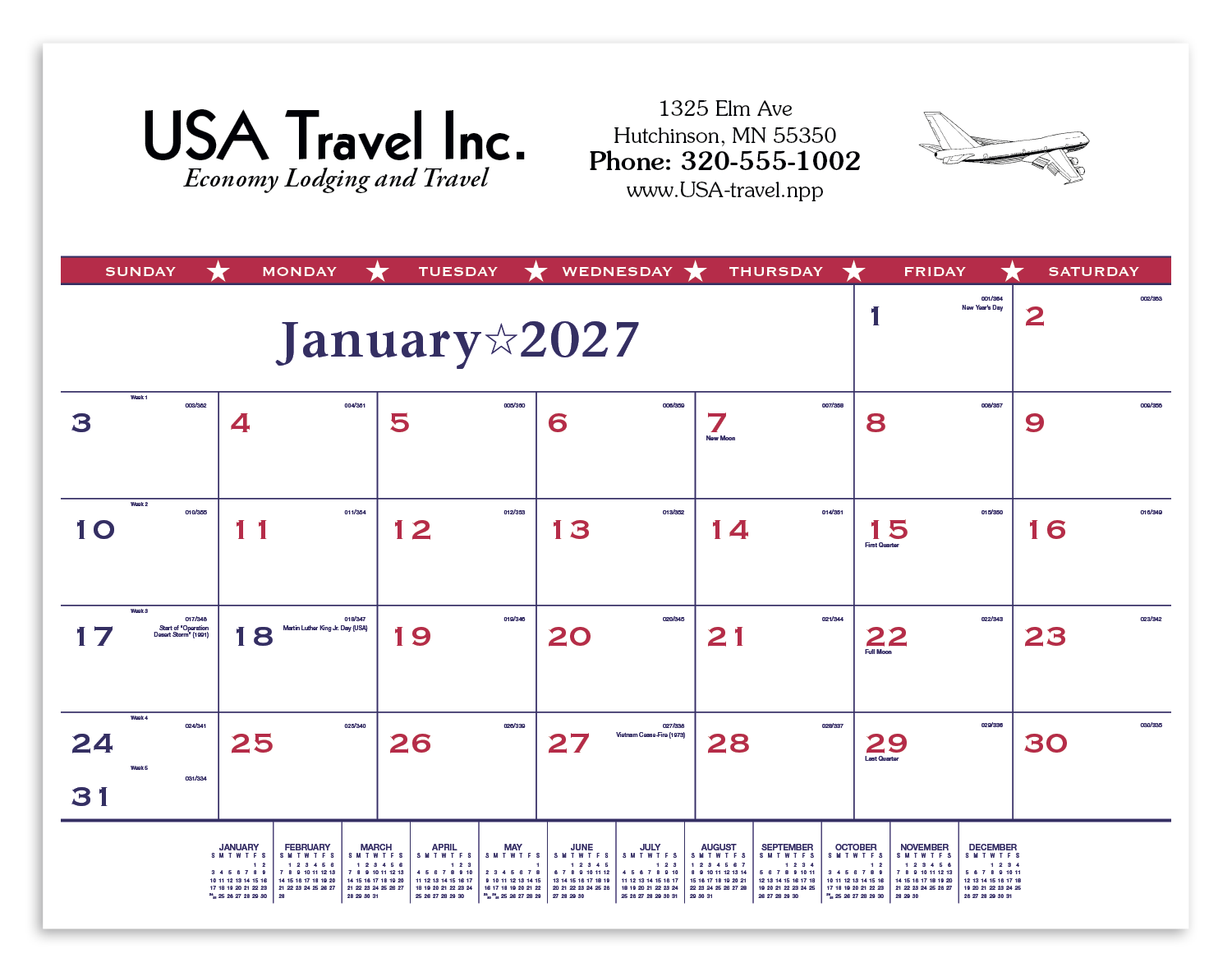 Triumph® Calendars Patriotic Desk Pad 1