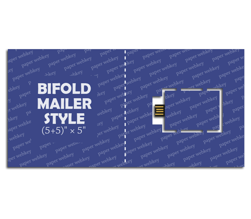 Bifold Mailer (5+5)" x 5" Paper Webkey 2