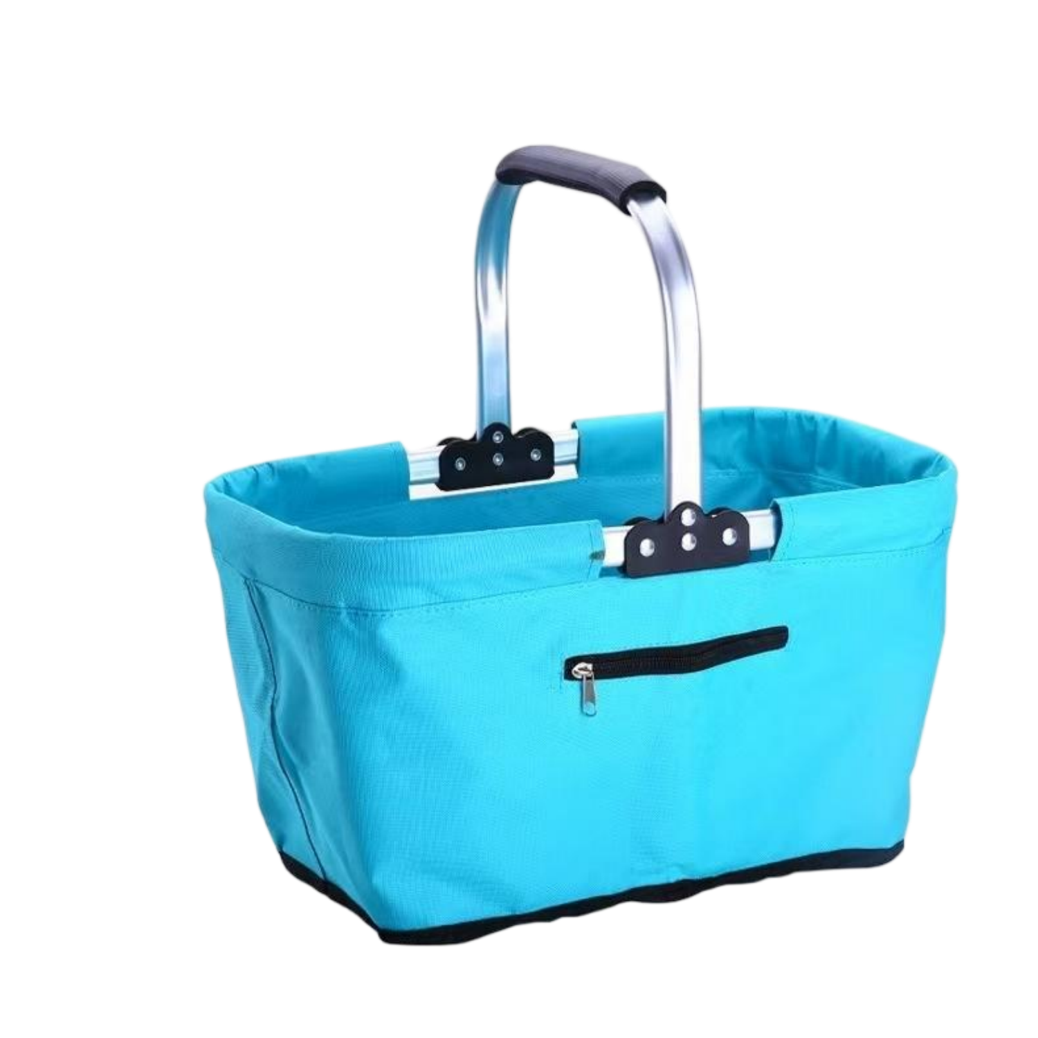 Foldable Aluminum Handle Oxford Shopping Basket 3
