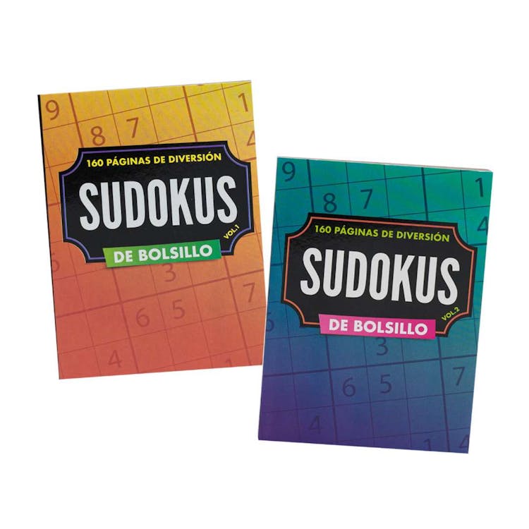 Spanish Sudoku Puzzle Books Pocket-Size - 160 Pages Two Titles 2