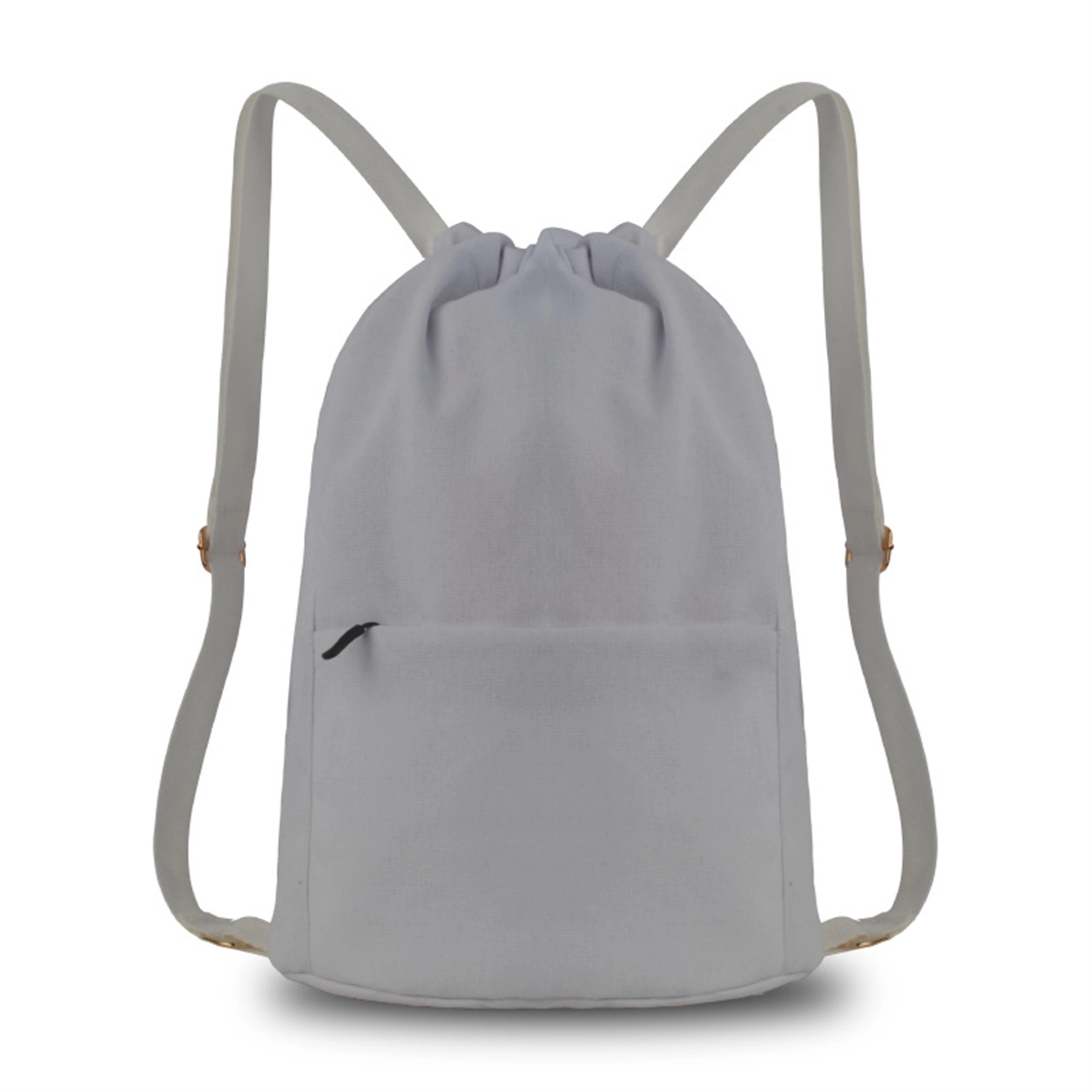Canvas backpacks with Adjustable Strap&Zipper Pocket 6