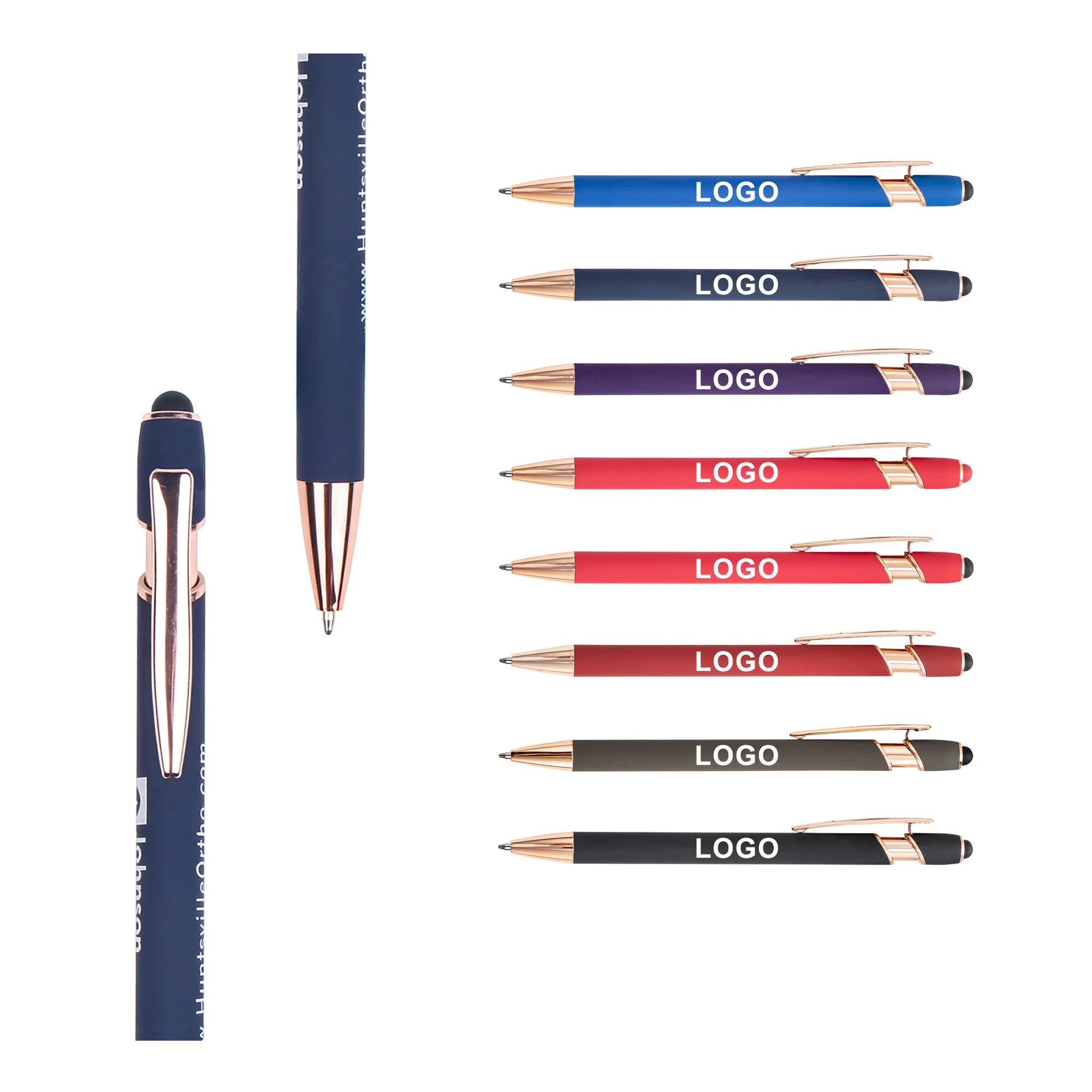 Custom Rose Gold Stylus Pen Bulk Order for Corporate Branding Promotions 8