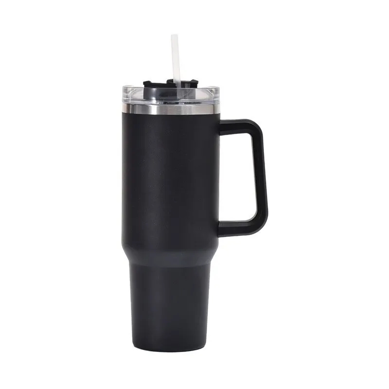 40 OZ Insulated tumbler with straw 9