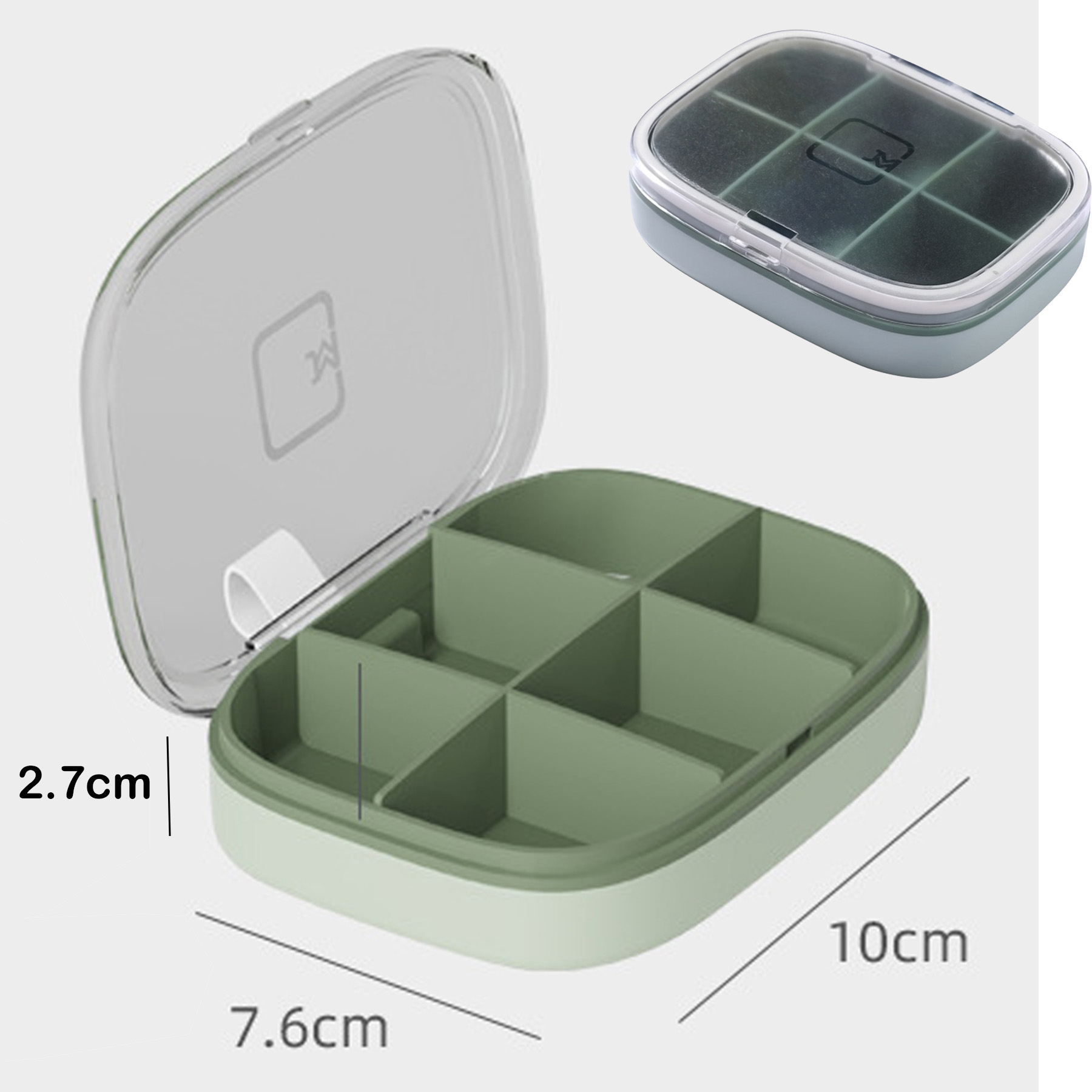 6 Grids Outdoor Pill Box 2