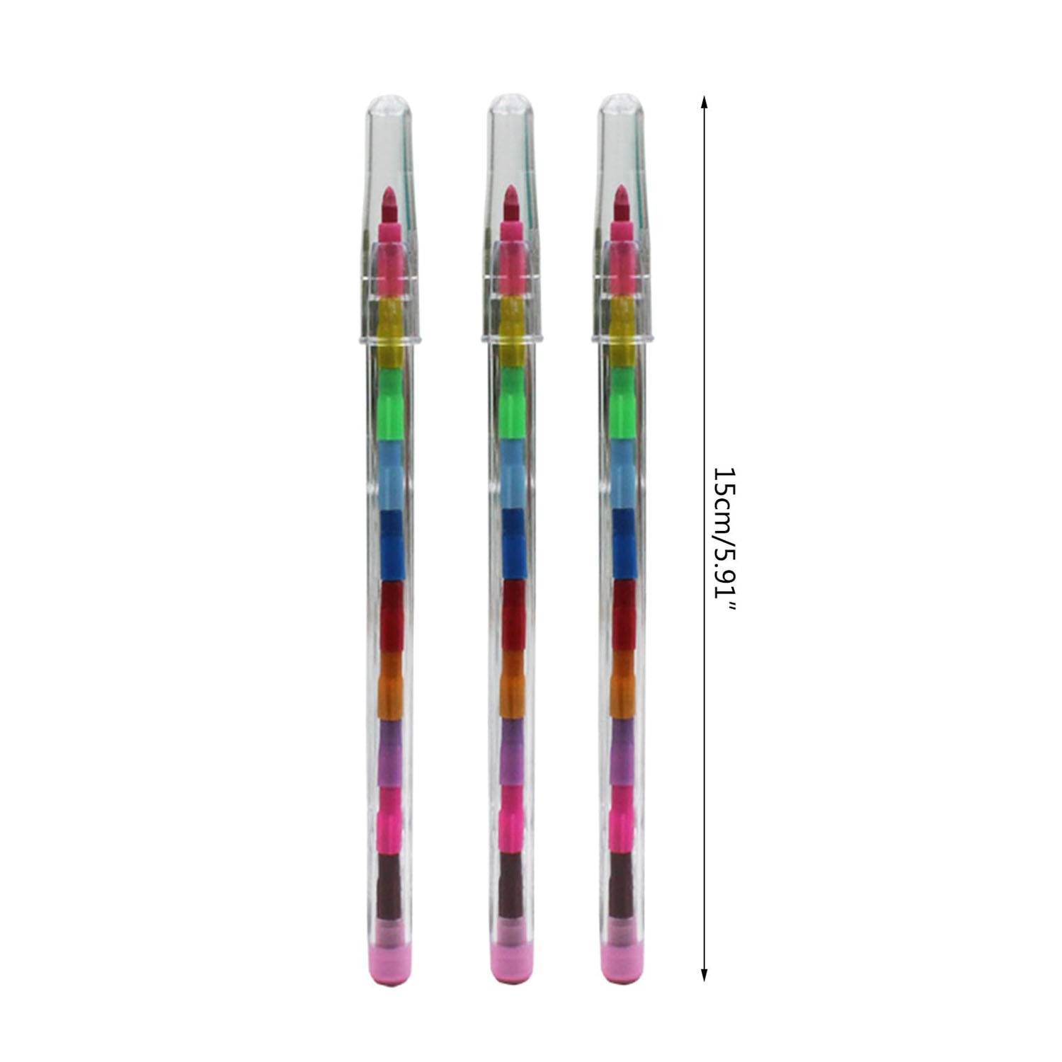 11-Color Stackable Crayons Set for Kids Creative Play 2
