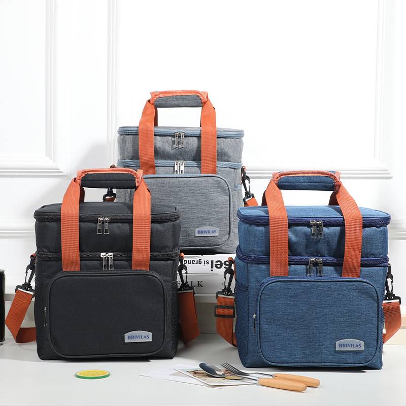 18L Large Capacity Dual Layer Oxford Insulated Cooler Bag 3