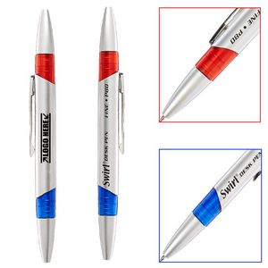 Silver Dual Tip Pen 4