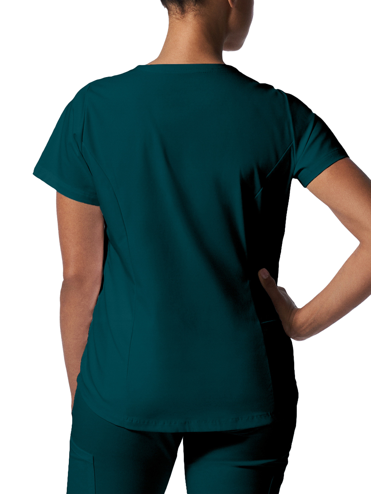 Landau - ProFlex - Women's Two-Pocket Back Princess Seamed V-Neck Top 18