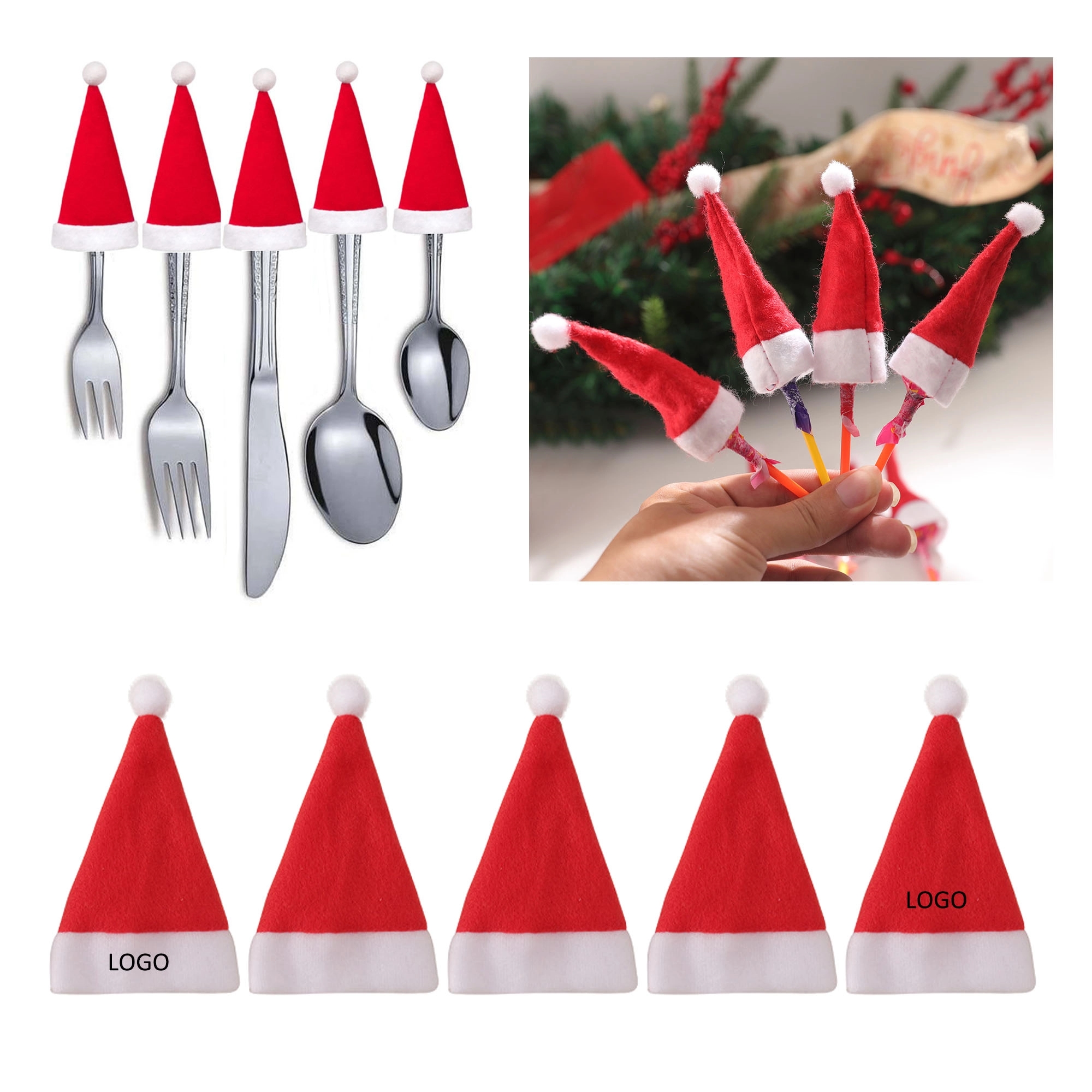 Mini Christmas Hat DIY Lollipop Candy Cover 2