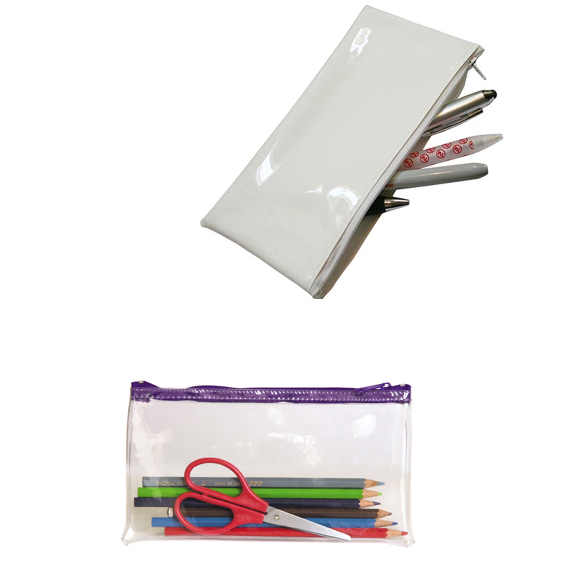 Transparent PVC Pencil Cases Cosmetic Bag 3
