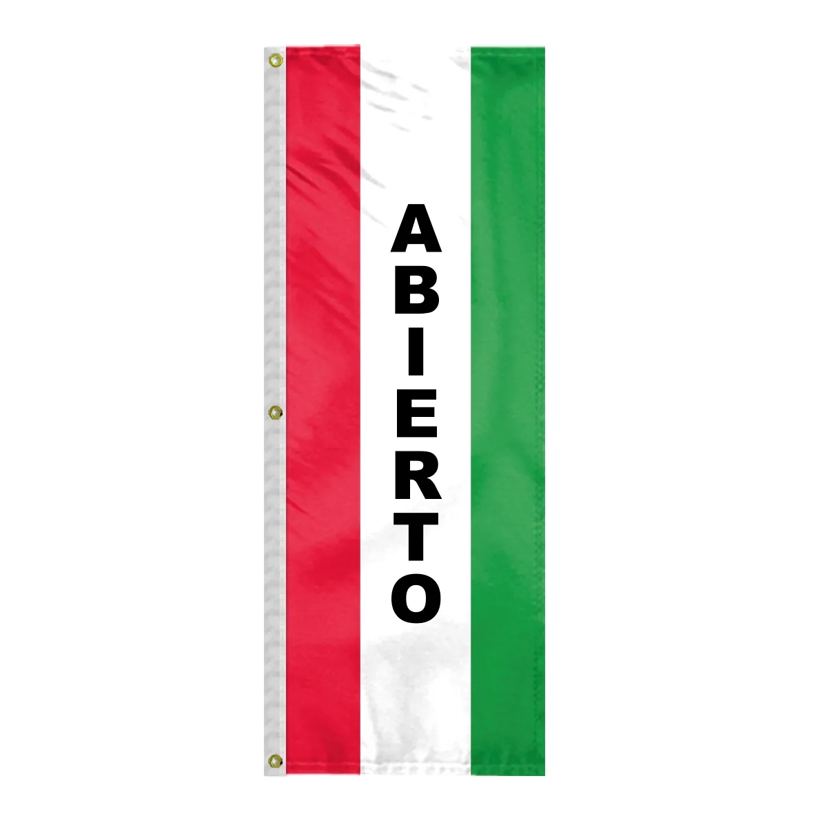 8' x 28" (3) Sewn Stripes Vertical Message Flag 5