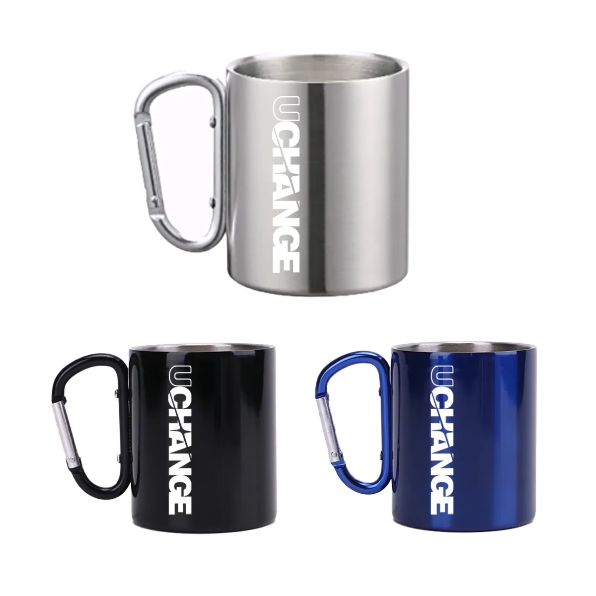 13 Oz. Stainless Steel Mug With Carabiner Handle 6
