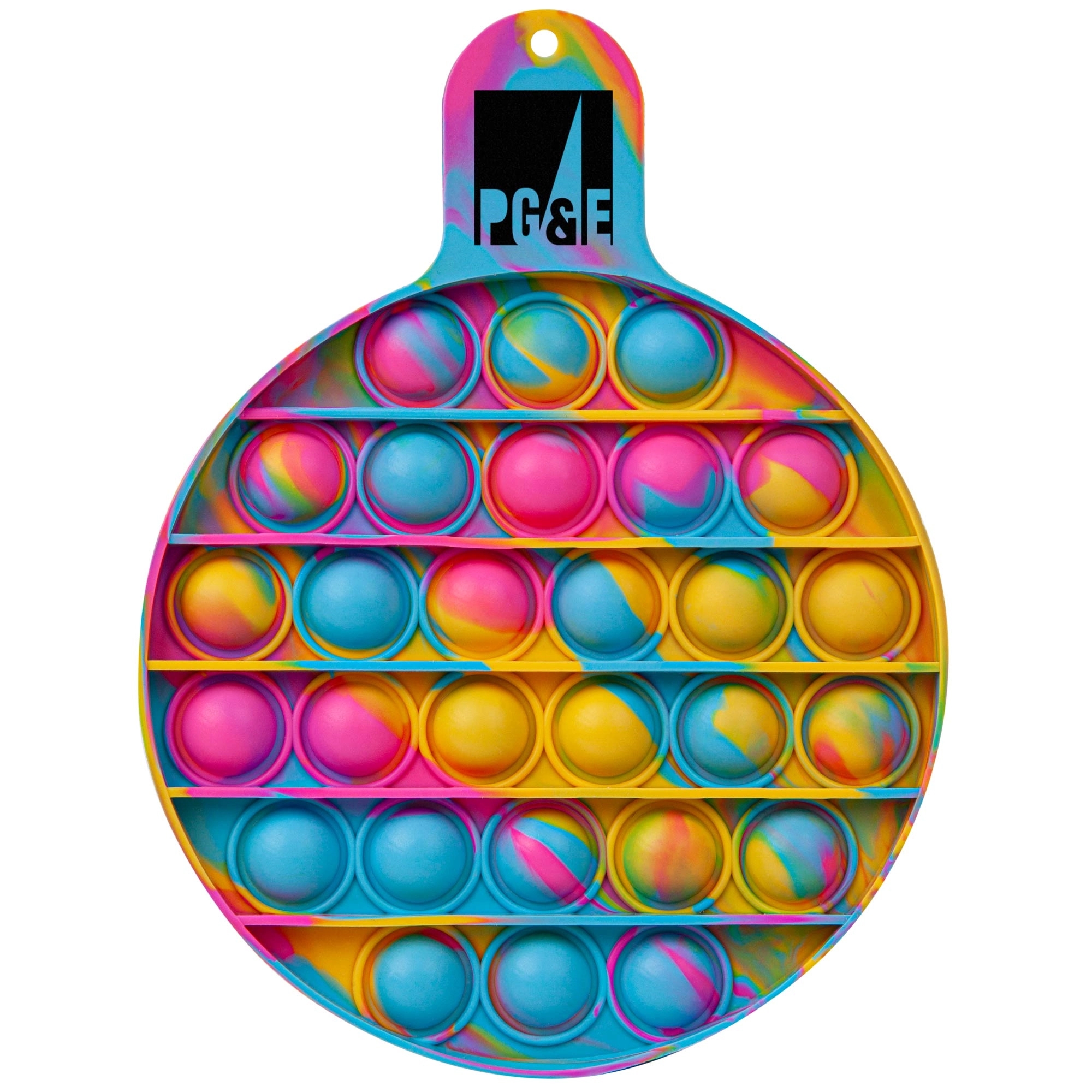 Round Fiddle Popper Silicone Sensory Toy 3