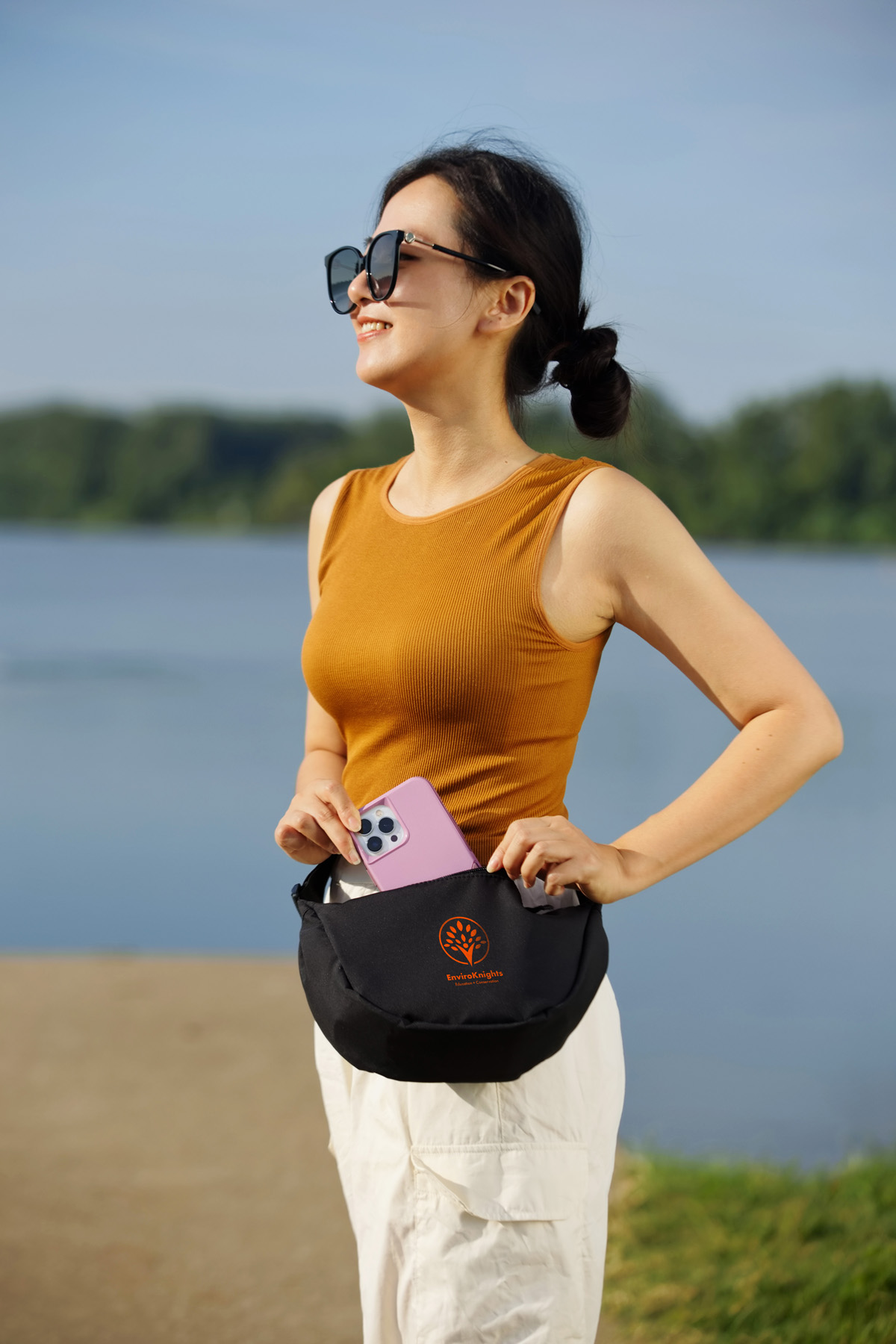 Lune Microfiber Waist Bag 11