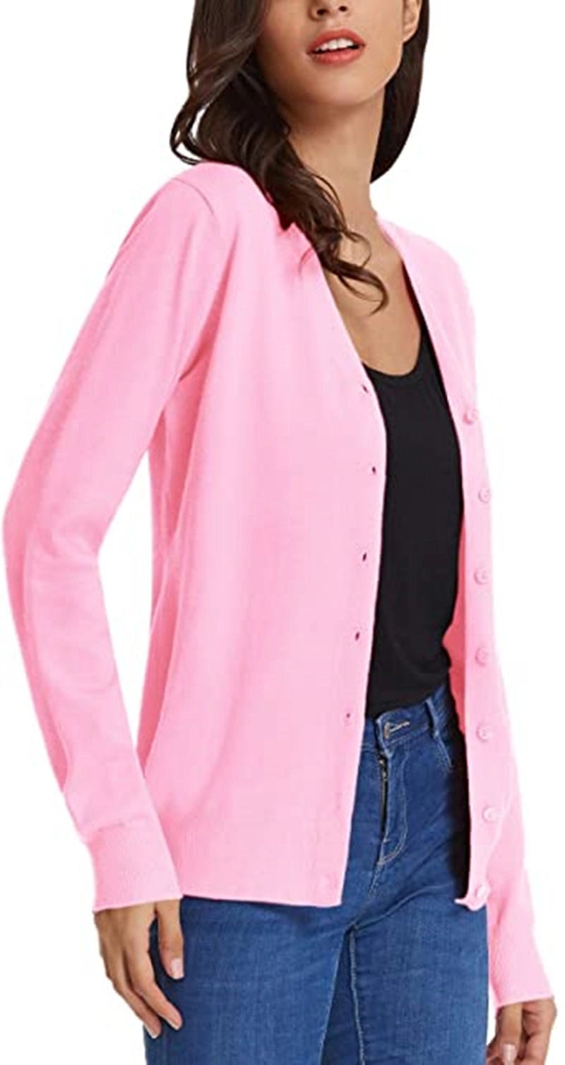 V-Neck Cardigan Sweater, custom hoodie or sweatshirt with logo imprint 3