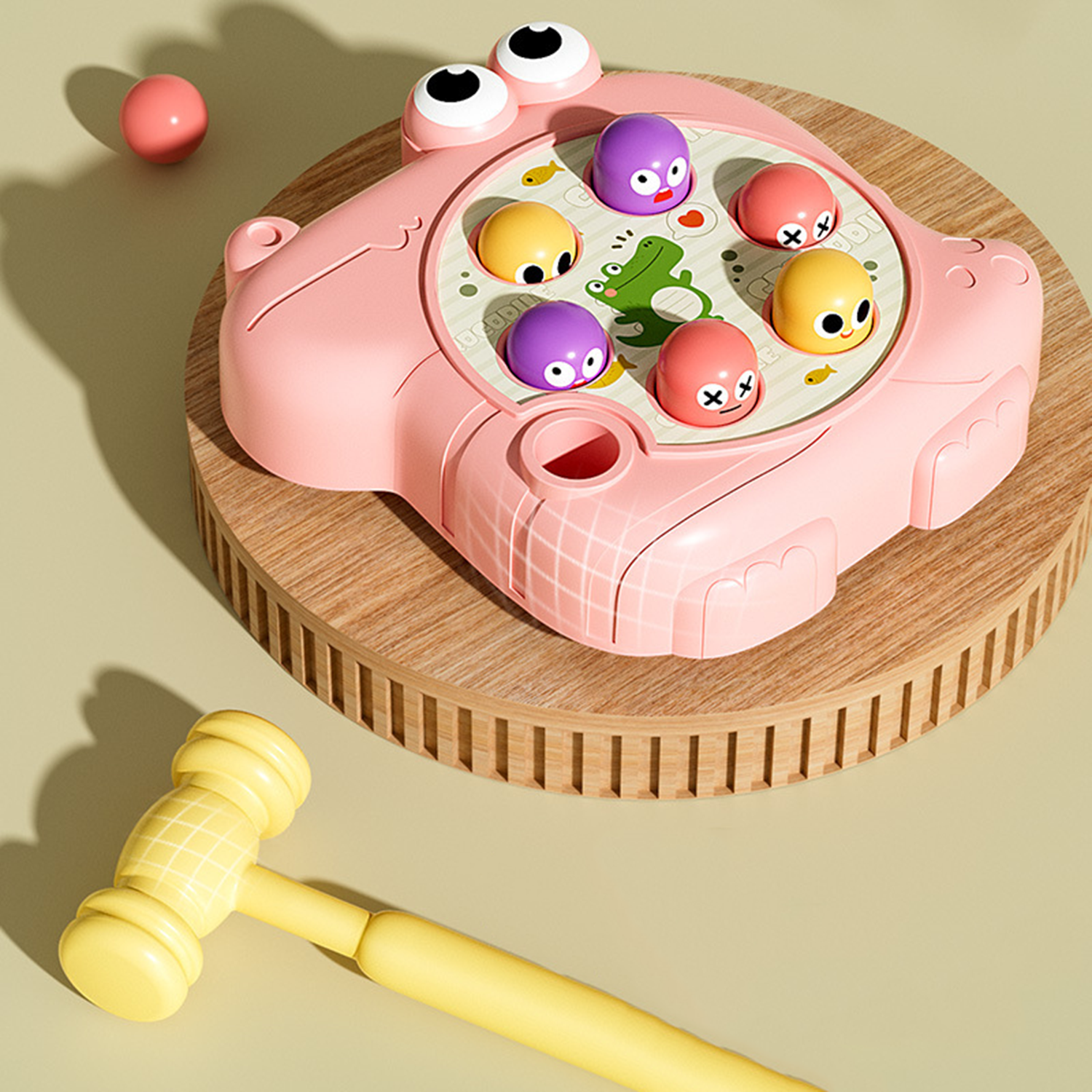 Baby Educational Knocking Hammer Ball Crocodile Toys 4