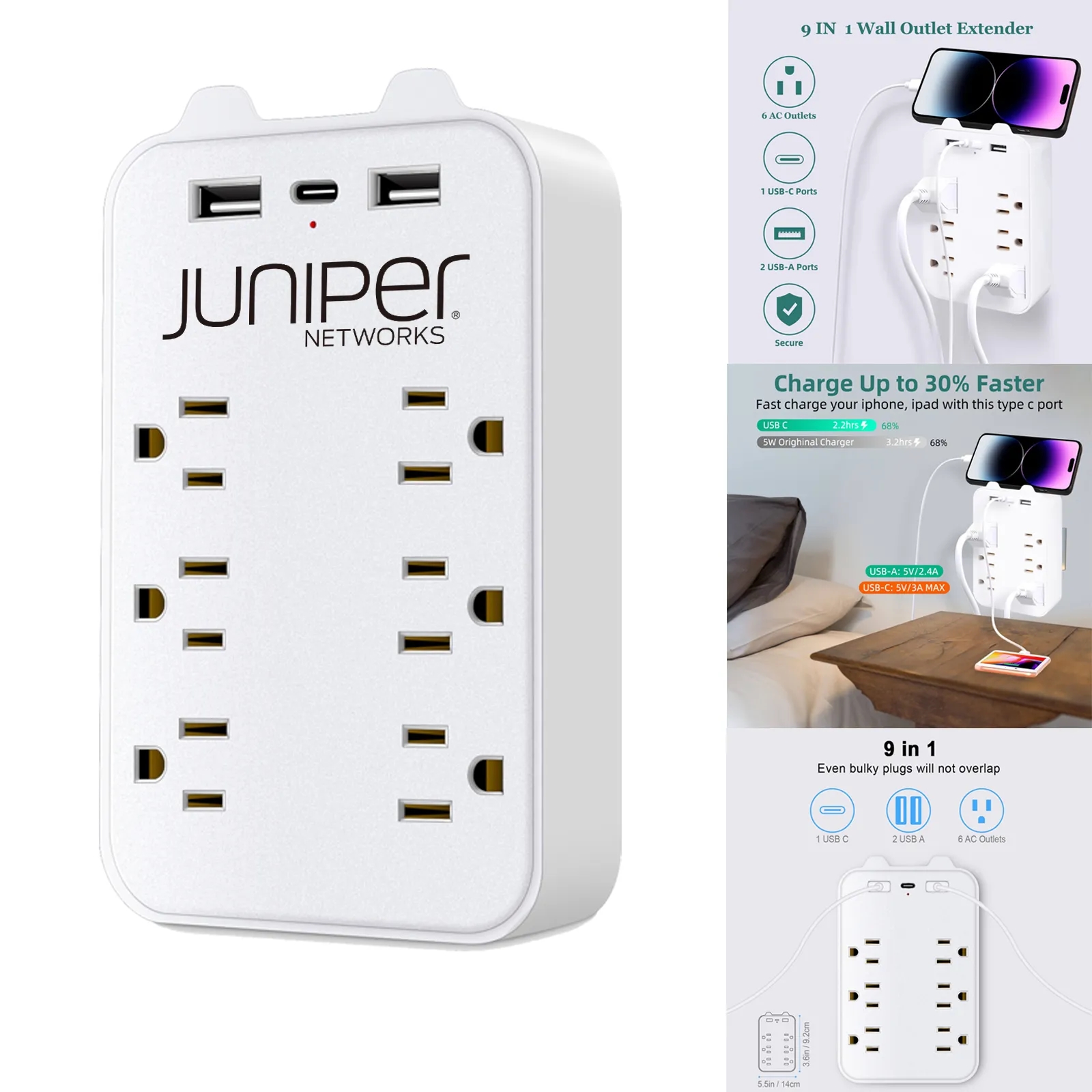 9-in-1 Wall Outlet Extender 7