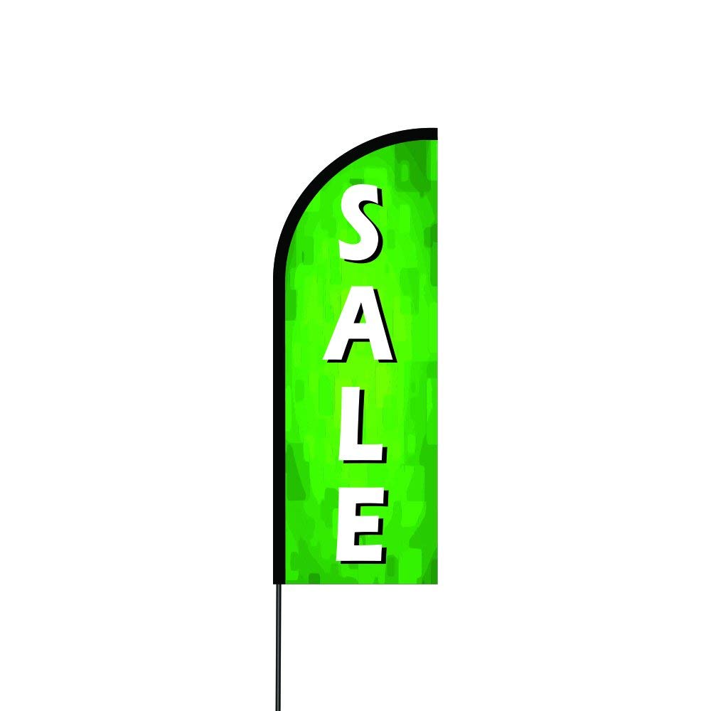 Sale (Green) Flag Kit 14' Feet Feather Flag Sign Outdoor Banner 2