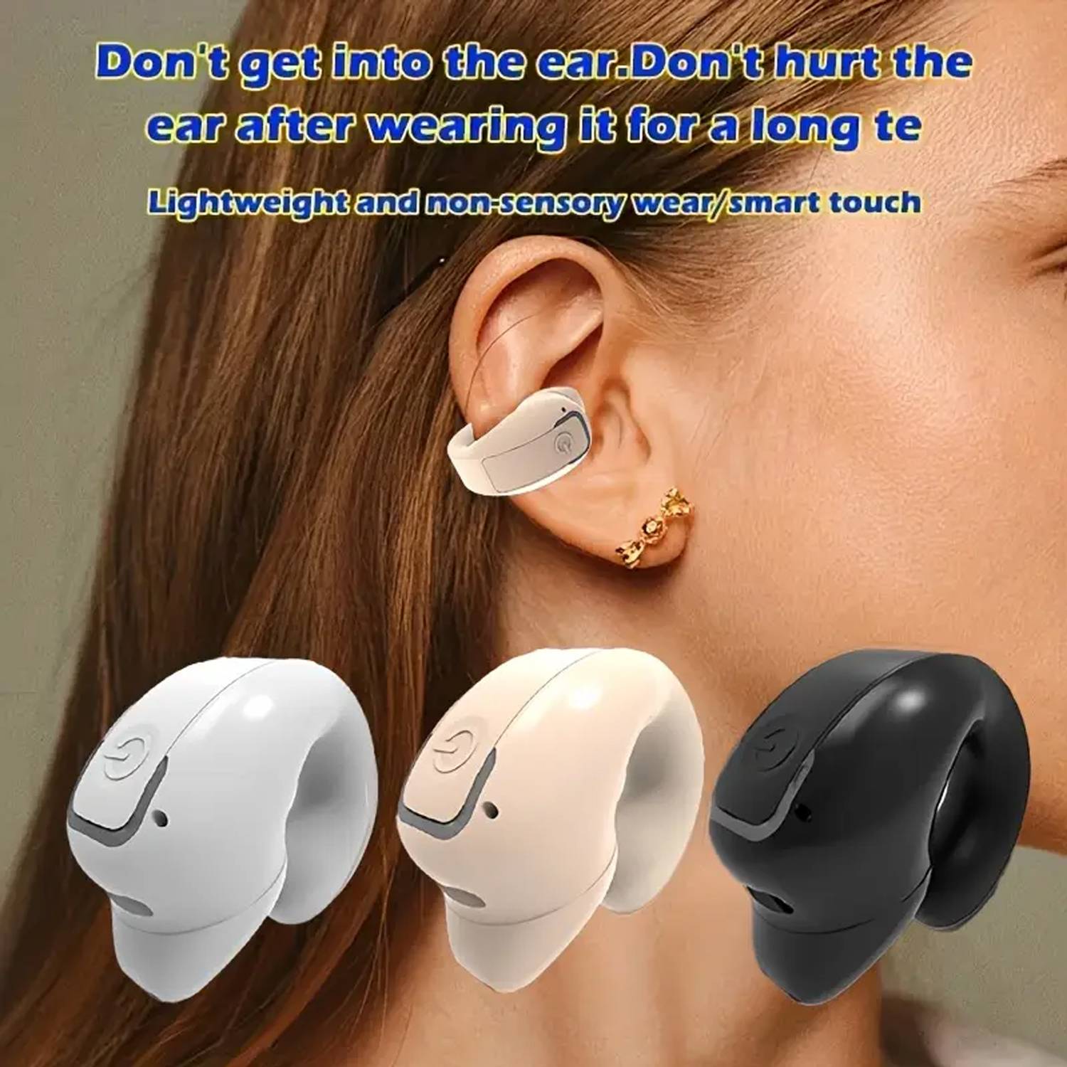 Wireless Bluetooth Ear Hook Headset w/ Noise Cancellation 5