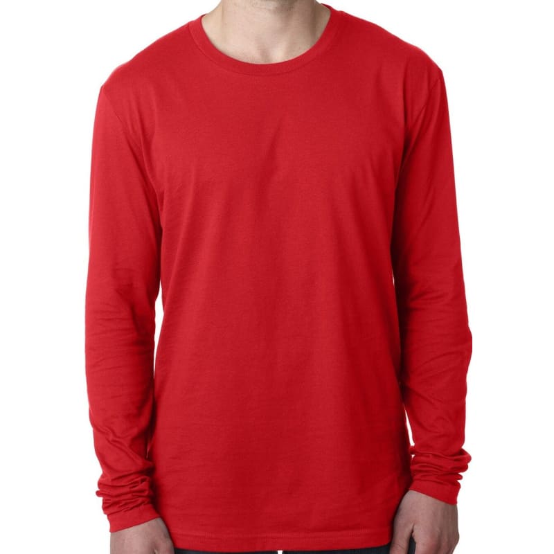 Next Level Mens Cotton Long-Sleeve Crew 8