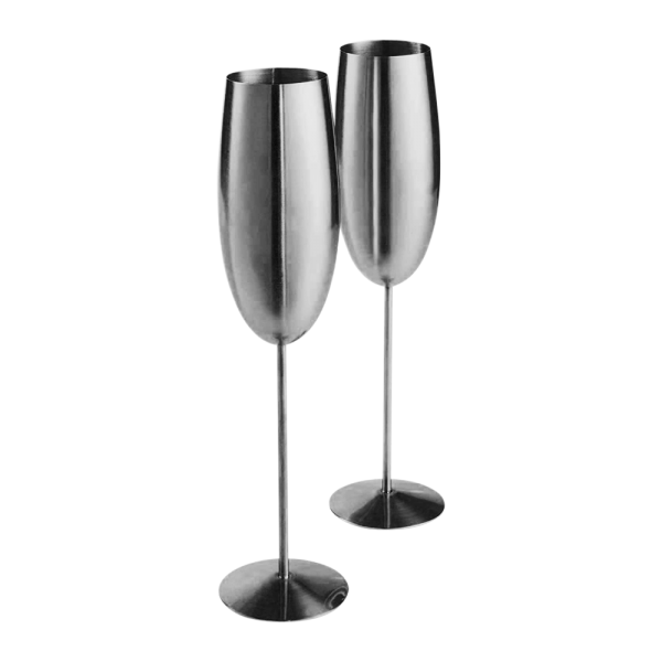 Stainless Steel Stemmed Champagne Flute #2 6