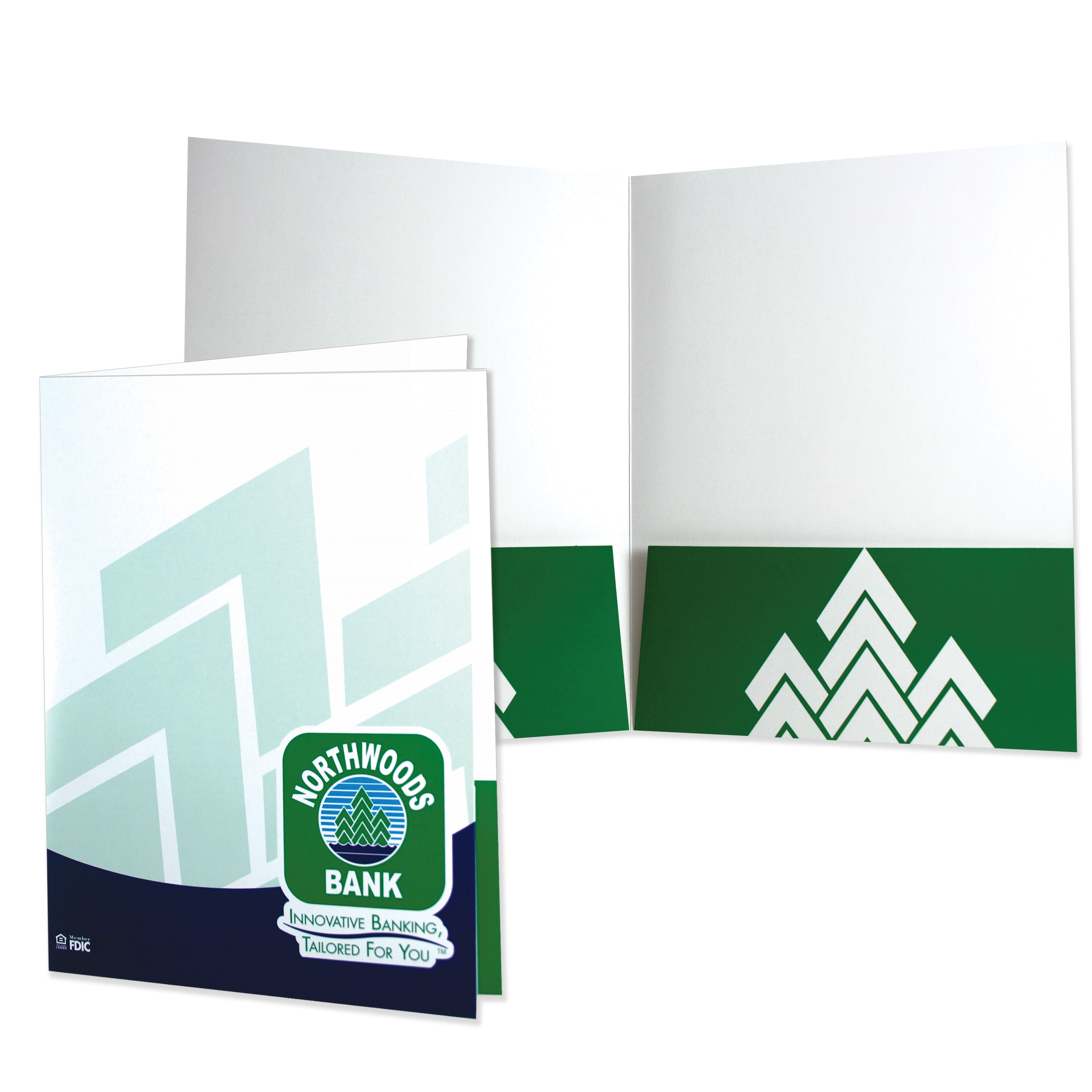 Quick Ship Pocket Folder Printed Two PMS Colors 13