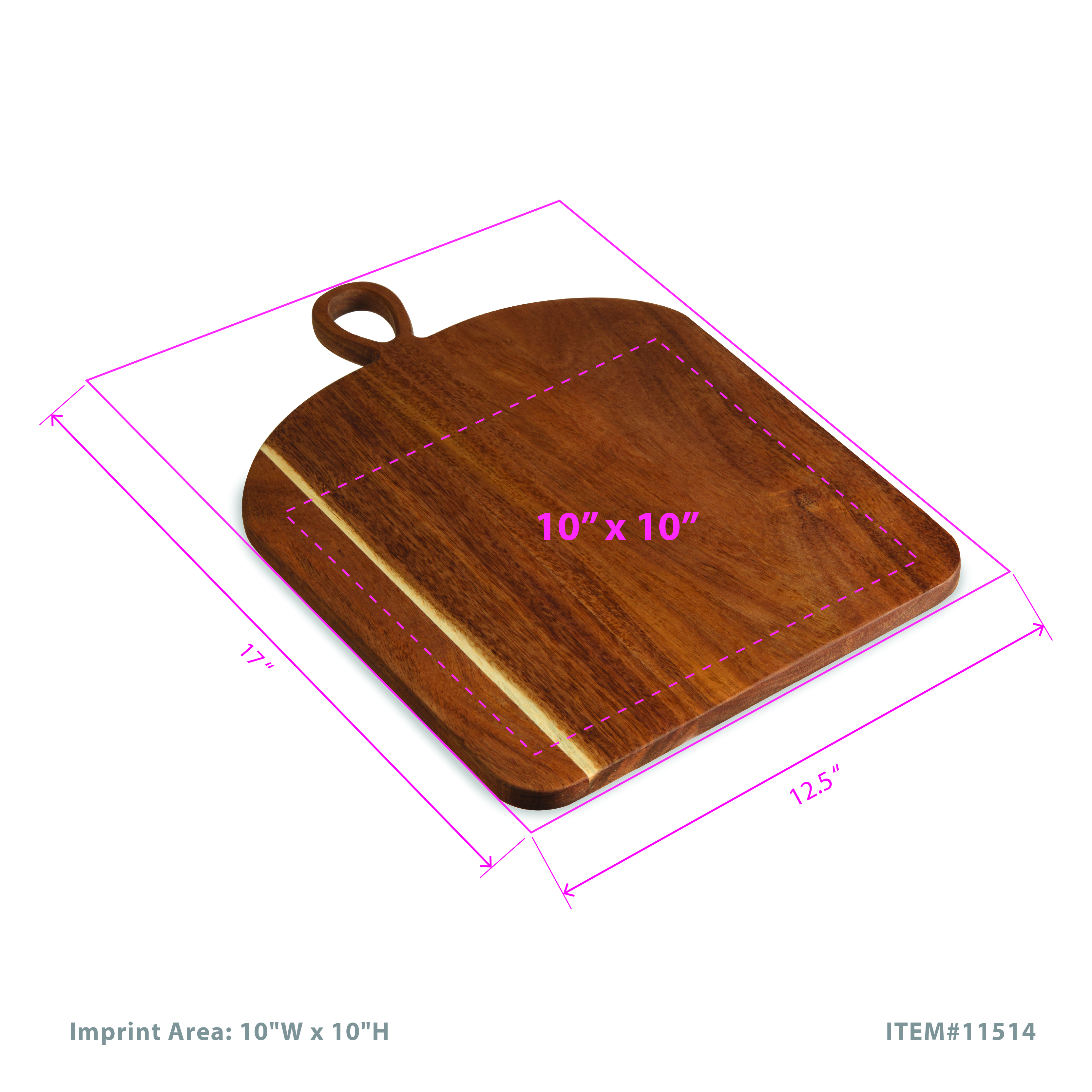 Twine Living® Large Acacia Loop Serve Board 4