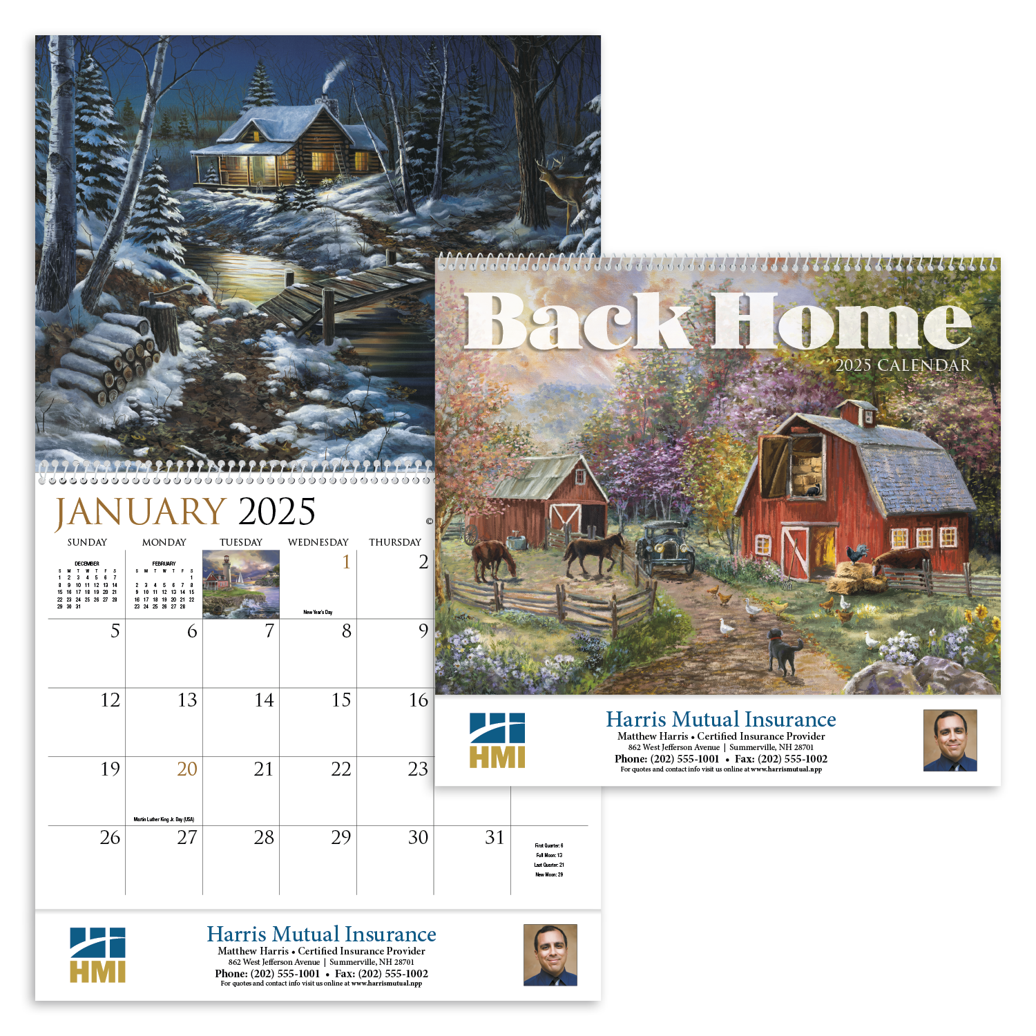 HotLine® Products Back Home Appointment Calendar - Spiral 32